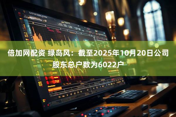倍加网配资 绿岛风：截至2025年10月20日公司股东总户数为6022户